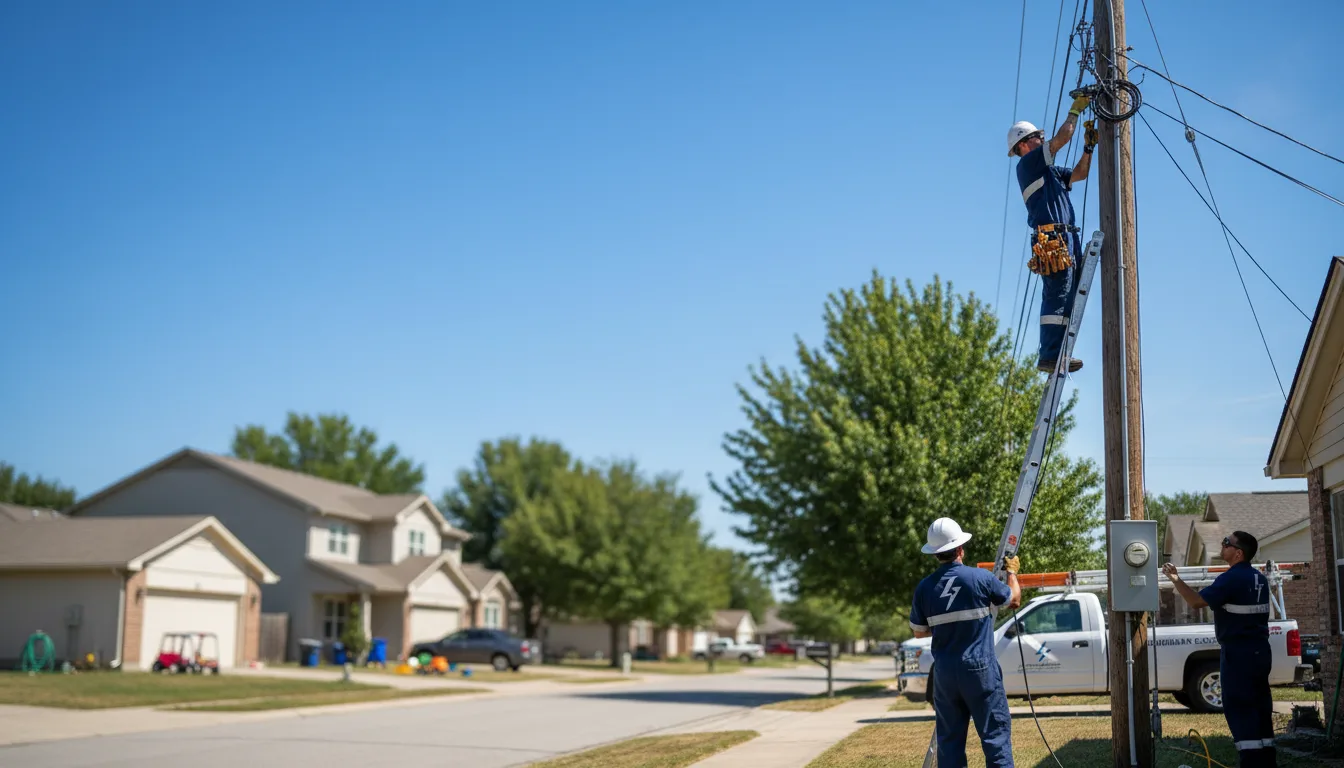 Residential electrician providing installation services in Lowry City, MO